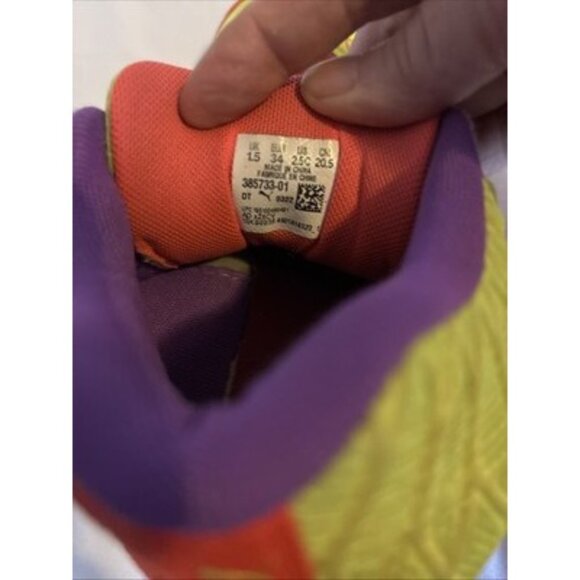 Puma LaMelo Ball MB1 Be You JR Shoes Size 2.5C Green Gecko/Red Blast - Picture 6 of 6